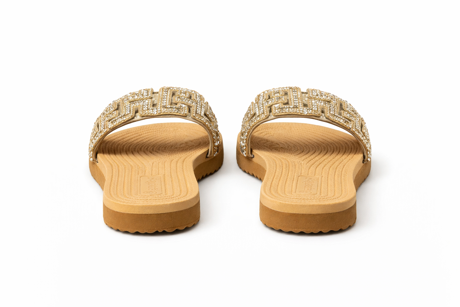 Women Embellished Flat Slide Sandals